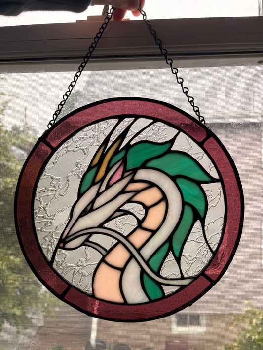Haku Stained Glass Panel