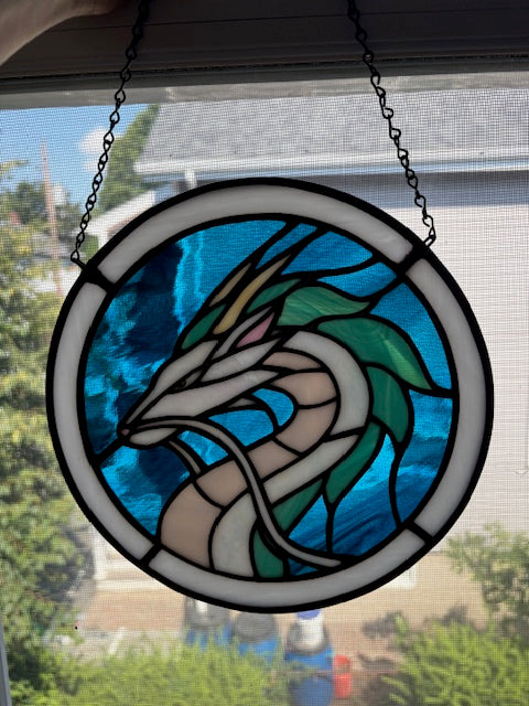 Haku Stained Glass Panel